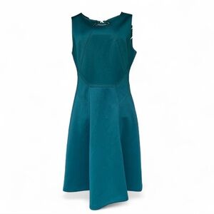 Ivanka Trump Elegant Teal Midi Dress